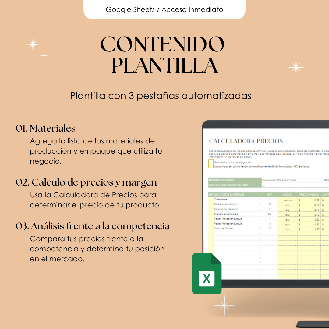 Plantilla Calculadora de Precios