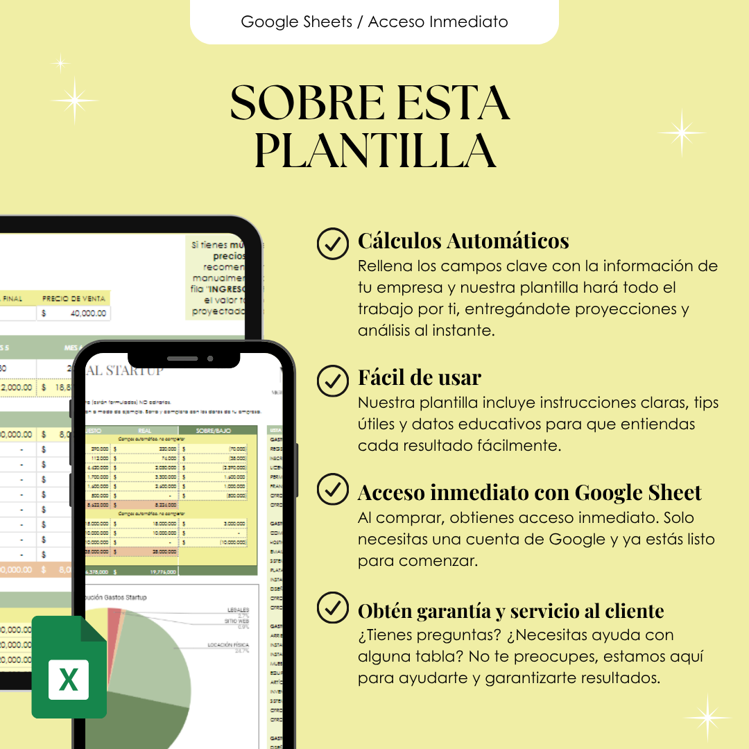 Plantilla Estudio Financiero de una Idea de Negocio