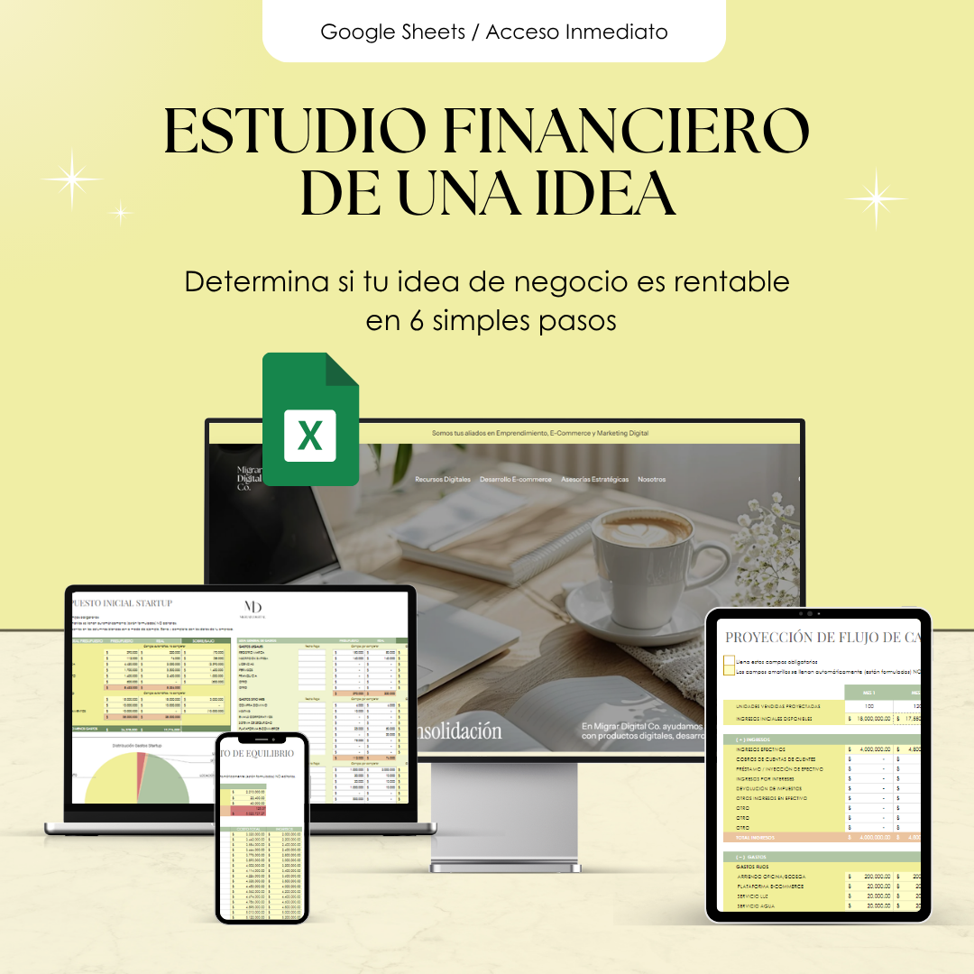 Plantilla Estudio Financiero de una Idea de Negocio