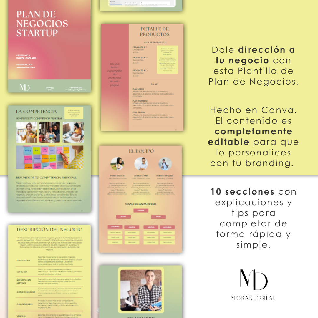 Plantilla Plan de Negocios